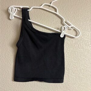 Nikibiki Charcoal Ribbed Fabric